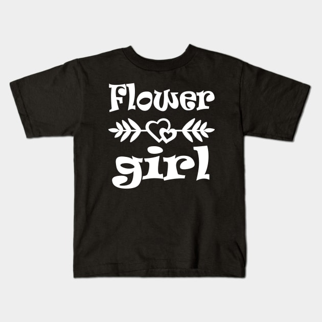 Flower Girl Kids T-Shirt by WorkMemes